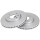 2 Brake Discs Vented Ø 257 mm 22 mm A.B.S. for e.g. FIAT Grande Punto