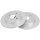 2 Brake Discs solid Ø 259 mm 9 mm A.B.S. for e.g. ASTON MARTIN Cygnet