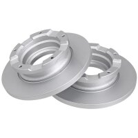 2 Brake Discs solid Ø 280 mm 16 mm A.B.S. for FORD