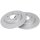 2 Brake Discs solid Ø 270 mm 10 mm A.B.S. for e.g. TOYOTA Auris