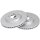 2 Brake Discs Vented Ø 296 mm 26 mm A.B.S. for e.g. NISSAN Juke
