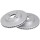 2 Brake Discs Vented Ø 258 mm 23 mm A.B.S. for e.g. FORD Fiesta