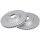 2 Brake Discs Vented Ø 296 mm 25 mm A.B.S. for e.g. HONDA Accord