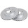 2 Brake Discs Vented Ø 269 mm 22.4 mm A.B.S. for e.g. DACIA Duster