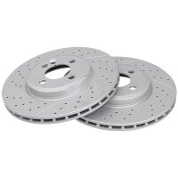 2 Brake Discs slotted/perforated Ø 294 mm 22 mm...