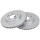 2 Brake Discs Vented Ø 280 mm 23 mm A.B.S. for e.g. HYUNDAI Elantra