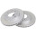 2 Brake Discs Vented Ø 231 mm 20 mm A.B.S. for ROVER Cityrover