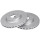 2 Brake Discs Vented Ø 284 mm 22 mm A.B.S. for e.g. FIAT 500L