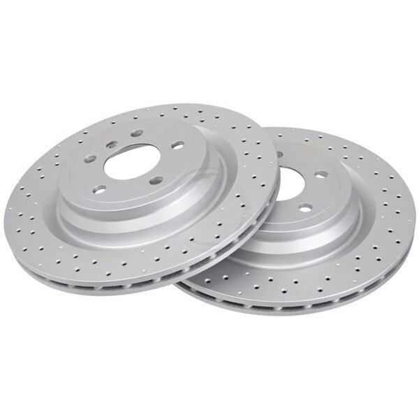 2 Brake Discs perforated/vented Ø 330 mm 22 mm A.B.S. for e.g. MERCEDES M-Class