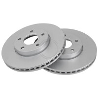 2 Brake Discs Vented Ø 278 mm 25 mm A.B.S. for...