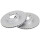 2 Brake Discs Vented Ø 257 mm 17 mm A.B.S. for e.g. CITROËN C-Zero