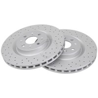 2 Brake Discs perforated/vented Ø 305 mm 28 mm...