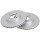 2 Brake Discs Vented Ø 278 mm 23 mm A.B.S. for e.g. FORD B-Max