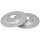 2 Brake Discs solid Ø 302 mm 10 mm A.B.S. for e.g. CITROËN C4 Aircross