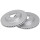 2 Brake Discs Vented Ø 280 mm 22 mm A.B.S. for e.g. HYUNDAI Bayon