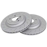 2 Brake Discs perforated/vented Ø 320 mm 24 mm...