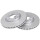 2 Brake Discs Vented Ø 283 mm 26 mm A.B.S. for e.g. OPEL Astra