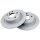 2 Brake Discs solid Ø 280 mm 10 mm A.B.S. for e.g. BMW 1 Series