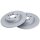 2 Brake Discs solid Ø 300 mm 10 mm A.B.S. for e.g. LAND ROVER Discovery Sport