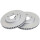 2 Brake Discs Vented Ø 283 mm 28 mm A.B.S. for e.g. NISSAN Leaf