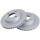 2 Brake Discs Vented Ø 231 mm 20 mm A.B.S. for SUZUKI Celerio