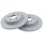 2 Brake Discs solid Ø 288 mm 12 mm A.B.S. for e.g. OPEL Astra