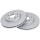 2 Brake Discs Vented Ø 276 mm 26 mm A.B.S. for e.g. OPEL Ampera-E