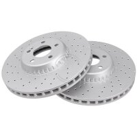 2 Brake Discs perforated/vented Ø 342 mm 32 mm...