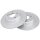 2 Brake Discs solid Ø 300 mm 12 mm A.B.S. for e.g. MERCEDES-BENZ C-Class