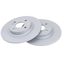 2 Brake Discs solid Ø 255 mm 9.5 mm A.B.S. for...