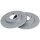 2 Brake Discs solid Ø 272 mm 10 mm A.B.S. for e.g. HYUNDAI i30