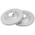 2 Brake Discs Vented Ø 280 mm 22 mm A.B.S. for e.g. HYUNDAI Ioniq