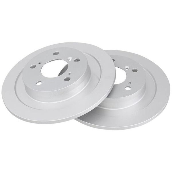 2 Brake Discs solid Ø 296 mm 11 mm A.B.S. for HONDA Civic