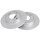 2 Brake Discs solid Ø 228 mm 9 mm A.B.S. for e.g. SUZUKI Swift