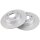 2 Brake Discs solid Ø 264 mm 10 mm A.B.S. for e.g. OPEL Zafira / Zafira Family
