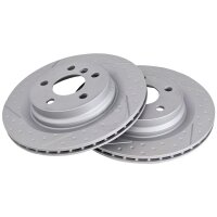 2 Brake Discs slotted/perforated Ø 300 mm 20 mm...