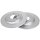 2 Brake Discs solid Ø 300 mm 12 mm A.B.S. for e.g. HYUNDAI i30