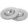 2 Brake Discs Vented Ø 288 mm 25 mm A.B.S. for VW Up!