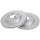 2 Brake Discs Vented Ø 282 mm 25 mm A.B.S. for e.g. SUZUKI Swace