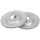 2 Brake Discs Vented Ø 314 mm 18 mm A.B.S. for e.g. HYUNDAI Santa Fe