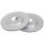 2 Brake Discs Vented Ø 314 mm 18 mm A.B.S. for e.g. HYUNDAI Santa Fe