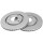 2 Brake Discs Vented Ø 266 mm 20.5 mm A.B.S. for e.g. CITROËN Berlingo