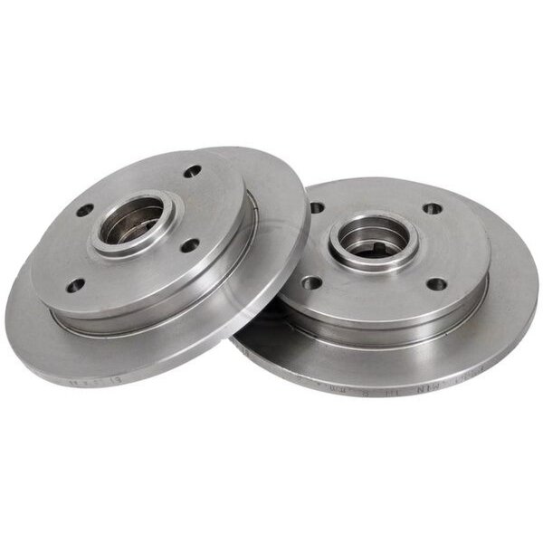2 Brake Discs solid Ø 222 mm 10 mm A.B.S. for e.g. MAZDA 323