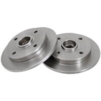 2 Brake Discs solid Ø 222 mm 10 mm A.B.S. for e.g....