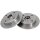 2 Brake Discs solid Ø 222 mm 10 mm A.B.S. for e.g. MAZDA 323