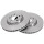 2 Brake Discs Vented Ø 281 mm 26 mm A.B.S. for e.g. ALFA ROMEO 164