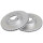 2 Brake Discs Vented Ø 240 mm 21 mm A.B.S. for e.g. HONDA Civic