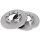 2 Brake Discs solid Ø 234 mm 13 mm A.B.S. for e.g. MITSUBISHI Colt
