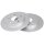 2 Brake Discs solid Ø 259 mm 9 mm A.B.S. for e.g. TOYOTA Auris