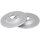 2 Brake Discs solid Ø 290 mm 12 mm A.B.S. for e.g. CITROËN C4 Grand Picasso